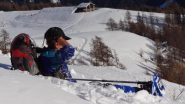 neve soffice nella parte mediana