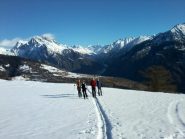 Il primo tratto di salita