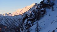le prime luci del sole dal Rifugio Selleries (31-12-2012)