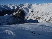 parte alta del pendio, poco prima della dorsale