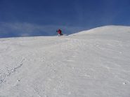 discesa poco sotto la punta