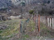 La partenza del sentiero di accesso
