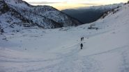 risalendo il primo tratto del vallone