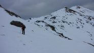 salendo verso il Colle del Sabbione