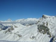 Cervino e gruppo del Rosa dalla vetta