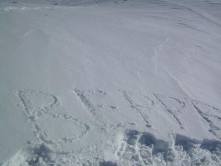 Non essendoci libro al passo, abbiamo firmato su neve.