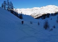 Discesa sotto il Rifugio