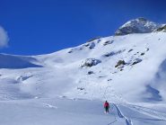 Sulla sx la sella del Mot di Curt