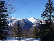Vista dalla cima verso il Mondolè