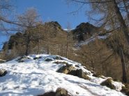 In alto si intravede il canale imbutiforme di salita