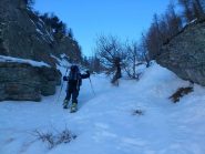 primo tratto con i ramponi