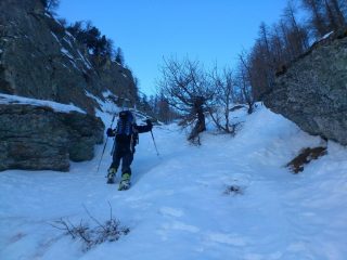 primo tratto con i ramponi