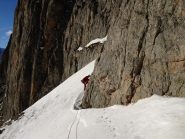 L'attacco della via...si pesta neve!