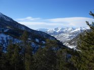 panorama verso briancon dal belvedere a fine pista