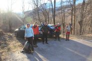 siamo pronti alla partenza dal parcheggio della Borgata Danna (5-1-2013)