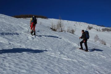 risalendo il primo tratto della dorsale (5-1-2013)