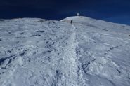 ultimo tratto di crestone prima della cima (5-1-2013)
