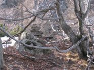 Ricostruzione dell'ometto di Punta di Reiner