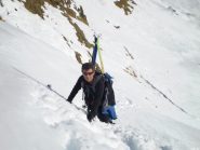 tratto ripido prima della cresta