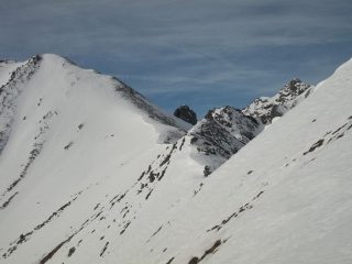 La cresta della cima dell'Adois