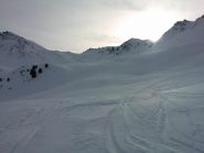il manto nevoso nella parte centrale