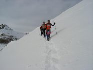tratto ripido presso il Col del Pas