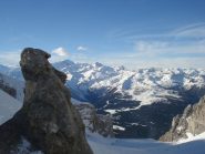 la vista dalla vetta