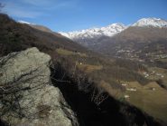 Bec dl'Adja o Aggia e panorama sulla valle