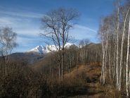Quinzeine, Verzel e Cima Bossola, viste dalla dorsale di salita
