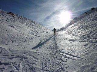 Avvicinamento poco prima del lago