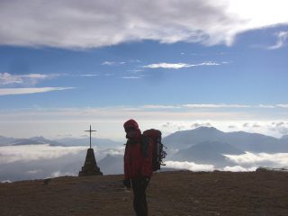 dalla cima verso la costa ligure