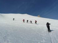Sui pendii sotto la cima