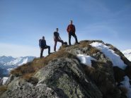 Mauro, Stefano e Franco alla Roccia di Saler