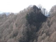 Zoom sul Picco di Cudrai dalla Trempia d'la Varlocca
