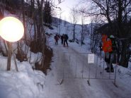 Strada chiusa per ghiaccio