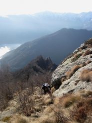 parte bassa della cresta di salita