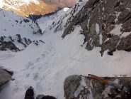 visto dalla base del risalto roccioso