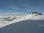 cresta e cima della Dorlier a destra