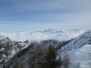 verso il Gondrand col vallone di discesa
