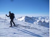 L'arrivo in vetta di Rodolfo..