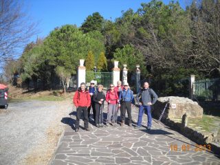 sul piazzale del monte Tirasso 587mt.