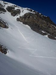 la nostra traccia su pendio sostenuto