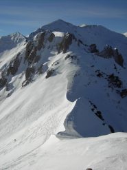 Discesa sul colletto Matlas.