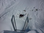 il brivido della scala mettalica!!