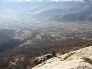 la vista sulla valle.