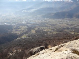 la vista sulla valle.
