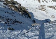 il canale di salita oggi