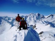Roberto e Lorenzo in punta con il Bianco alle spalle