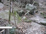 La fonte vicino al bivio per Biolla a metà mulattiera