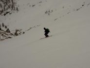 Discesa dal Pizzo Ruggia per la via di salita